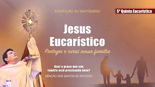 5ª QUINTA EUCARÍSTICA  ADORAÇÃO AO SANTÍSSIMO AO VIVO  PADRE REGINALDO MANZOTTI [upl. by Atteuqehs]