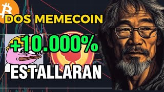 LA GENTE LLEGARÁ TARDE👉 Estas MEMECOIN harán un X 20 x50 x100 En 2024💥 [upl. by Jacobina]