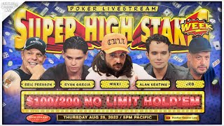 SUPER HIGH STAKES WEEK 100200400 w Mikki Alan Keating Ryan Garcia Eric Persson JRB Wesley [upl. by Enrico]