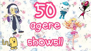 🧃 50 agere shows to watch when you’re bored 𖦹 sfw age regression 🎒 [upl. by Aikimat453]