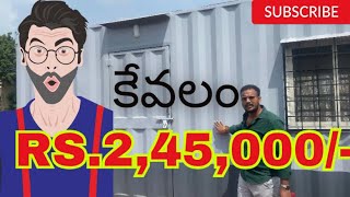 Container farmhouse for sale in Hyderabad  1BHK Telugu  trending container viral ipl bsy [upl. by Sampson]