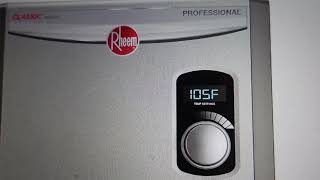 Error 14 on Rheem Tankless Water Heater [upl. by Mallis]