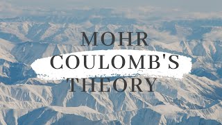 Mohr Coulombs Theory Of Shear Strength Of Soil lGeotechnical Engineering DrCivilEngineer [upl. by Rramaj]