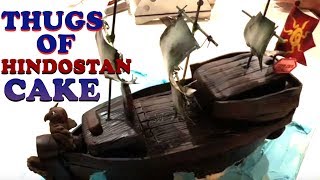 Thugs of Hindostan Cake  Carved Ship Cake Making Tutorial  How To Make A Cake  Timelapse Video [upl. by Ttsepmet]