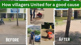 Empowering villagers DIY fence building at local school vlog [upl. by Ecyla]