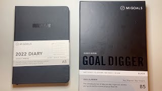 MiGoals 2022 Diary and Goal Digger Flip Through [upl. by Ennaerb813]