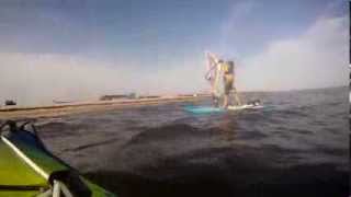 Kayaking from Heckscher park to Fire Island and back Aug 18 2013 [upl. by Nyrrek]