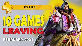 PS Plus Extra amp Premium Games February 2024  10 Games Are Leaving  2 Easy amp Quick Platinum Games [upl. by Yelahs455]