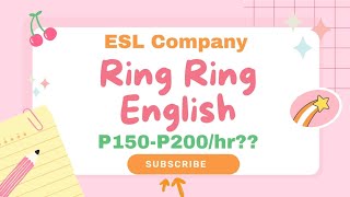 HIRING ESL COMPANY  RING RING ENGLISH  KOREAN STUDENTS [upl. by Omsoc267]