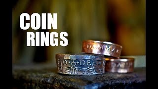 Metalworking and Blacksmithing  Coin Rings [upl. by Cardinal]