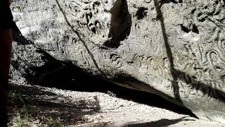 Historical rock carvings and Nunukus cave  Chatham Island 2021 New Zealand [upl. by Bil]