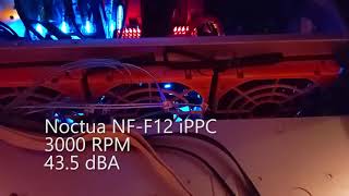 Noctua NFF12 iPPC 3000 PWM vs Noctua NFA12x25 PWM [upl. by Hickie]