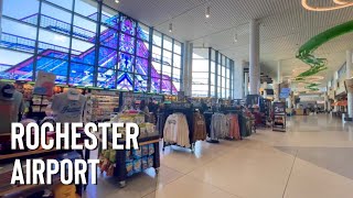 New York’s Rochester International Airport Walking Tour 4K [upl. by Marguerie801]