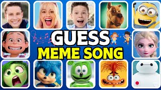 🎵 Guess The Meme Song 🎵🔥 Barbie Bryton Myler Elsa Scooby Doo [upl. by Naujet]