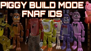 FNAF 1 PLAYER IDS ROBLOX PIGGY BUILD MODE Most accurate [upl. by King]