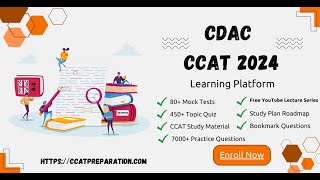 CDAC PreCAT  CCAT  CCAT Syllabus  CDAC Eligibility  CDAC Mock Test amp Quiz  Study Material [upl. by Michaella]