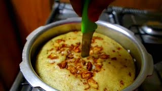 Eggless Banana Walnut Cake Using pressure cooker  Cake directly in pressure cooker [upl. by Sadnac]