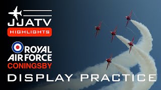 RAF Coningsby  Air Show Display Practice eurofightertyphoon redarrows royalairforce [upl. by Nylareg31]