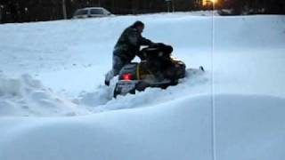 2002 SkiDoo MXZ 700 faceplant [upl. by Notaes]