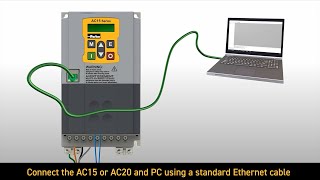 How to Connect AC Variable Speed Drive with DSE Lite Software  Parker Hannifin [upl. by Hy28]