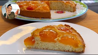 Aprikosenkuchen  Kuchen mit Aprikosen  Einfaches Rezept [upl. by Truman972]