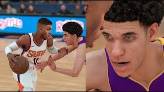 1ST GAME vs LONZO BALL  NBA 2k18 MyCAREER Gameplay  Ep 4 [upl. by Nosila]