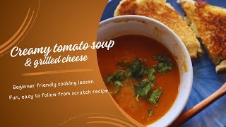 Cook from scratch with me full bread recipe  creamy tomato soup [upl. by Vergos]