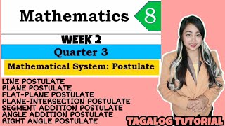 POSTULATE  Grade 8 Lesson  Tagalog Tutorial MathTV PH [upl. by Hedaza]