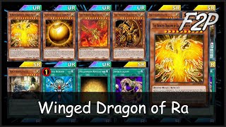 WINGED DRAGON OF RA  F2PP2W Deck Analysis amp Testing YuGiOh Duel Links [upl. by Arraeis42]