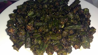 Bhindi chatni easy recipe [upl. by Yenobe351]