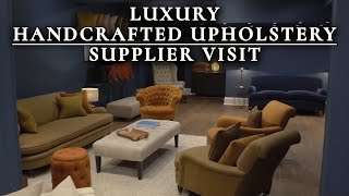 Luxury Furniture  Interior Designer Visits George Smith Upholstery Supplier [upl. by Nabroc]