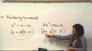 Factoring Trinomials [upl. by Tripp347]