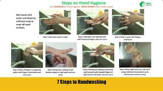 7 Steps to HandWashing [upl. by Hanikehs]