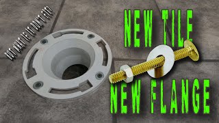 How to Install Toilet Flange  New construction toilet flange Installation [upl. by Adle147]