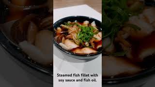 Steamed fish fillet cooking soysauce fish springonions ginger garlic fishoil [upl. by Carmita405]