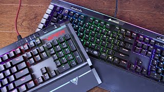 Corsair K95 Platinum VS Patriot Viper V770 gaming keyboard comparison [upl. by Assir]