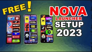 NOVA LAUNCHER SETUP 2023 VERSION [upl. by Clover739]