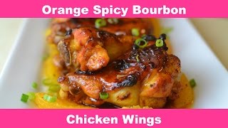 How To Make Meshas Orange Spicy Bourbon Chicken Wings [upl. by Intosh77]