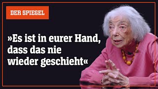 HolocaustÜberlebende Margot Friedländer im Spitzengespräch  DER SPIEGEL [upl. by Ultan881]