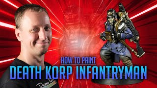 How to Paint a Death Korps of Krieg Infantryman for 40K [upl. by Annadal]