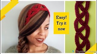 ⭐Crochet Summer Headband⭐ Day 4 Scrap Yarn Crochet Projects [upl. by Morgan]