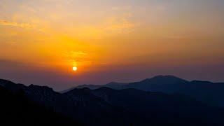 4K 지리산 일출 산행  Hike for Sunrise in Mount Jiri South Korea [upl. by Whang]