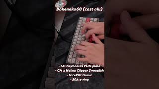 Bakeneko POPS with CK x Haimu Clipper Swordfish Tactiles keyboardtyping typing mechkeyboard [upl. by Gnouc]