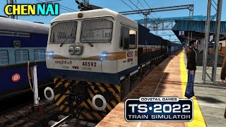 Departing CHENNAI EGMORE  TAMIL NADU NEW ROUTE  Bhagat Ki Kothi Weekly Exp [upl. by Niattirb79]