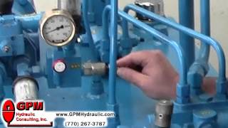 Setting Pump Compensator amp Relief Valve [upl. by Eddy175]