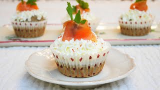 Recette Cupcakes Salés au Saumon Fumé [upl. by Tabor485]