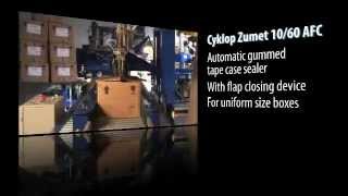 Gummed paper tape Semiautomatic Case Sealer Zumet 10 60 AFC [upl. by Yliab220]