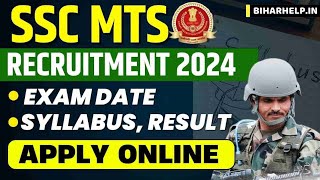 SSC MTS New Vacancy 2024 Out  SSC MTS Havaldar 2024 Syllabus Form Qualification Age Salary [upl. by Miran]