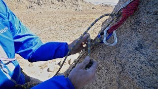 Traditional Climbing 20 How to Escape the Belay—with redirect  Climbing Tech Tips [upl. by Leasa510]