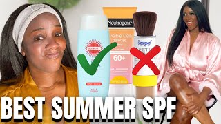 BEST SUMMER Sunscreen for Darker Skin Face amp Body [upl. by Ennovyahs219]